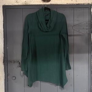 Context Forest Green Cowl Neck Sweater